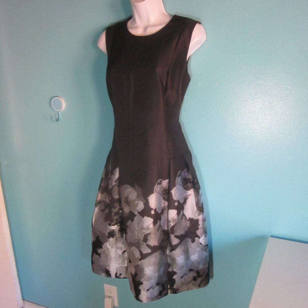 Archival Carmen Marc Valvo 1990s Metallic Floral Jacquard Midi Dress